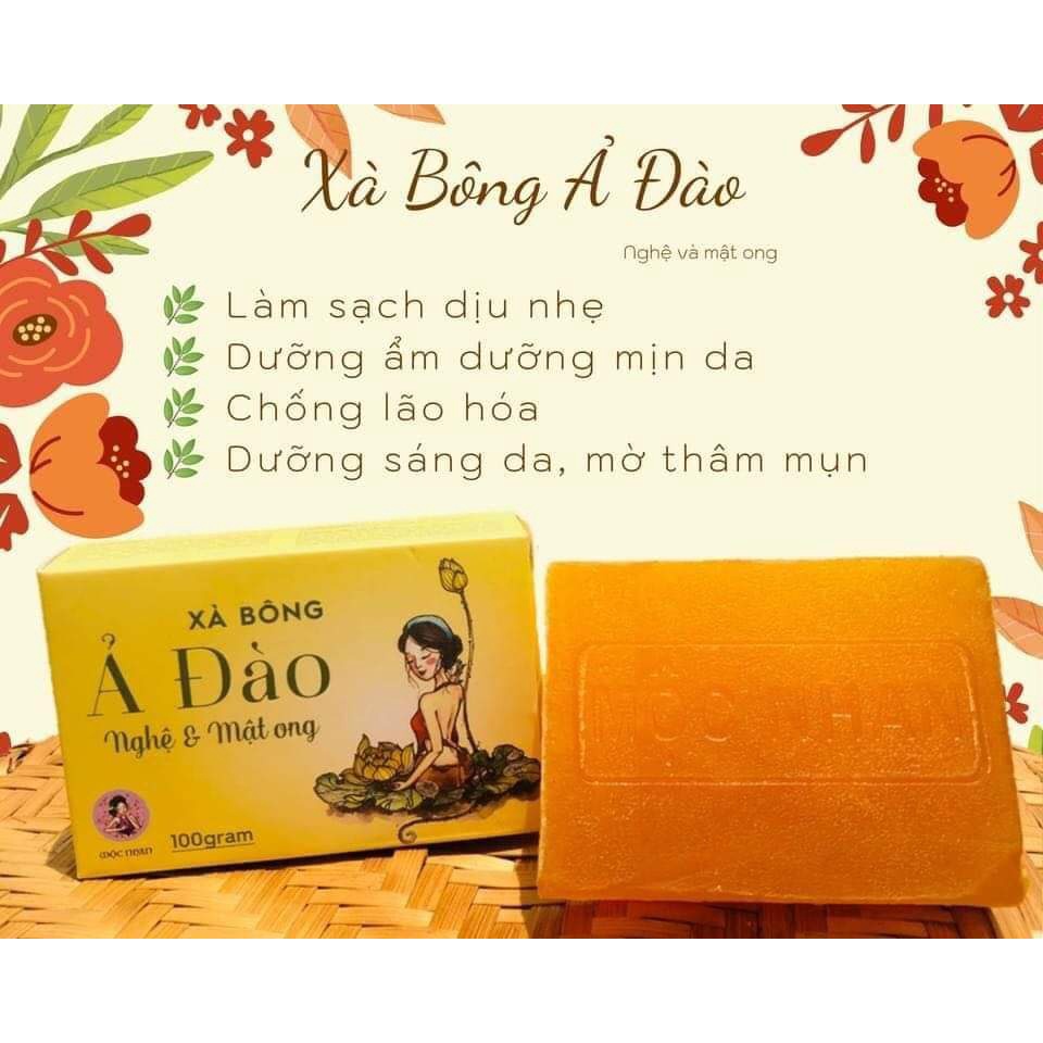 Xà bông nghệ tươi xà bông mướp đắng trắng da ngừa thâm loại bỏ mụn hanmade