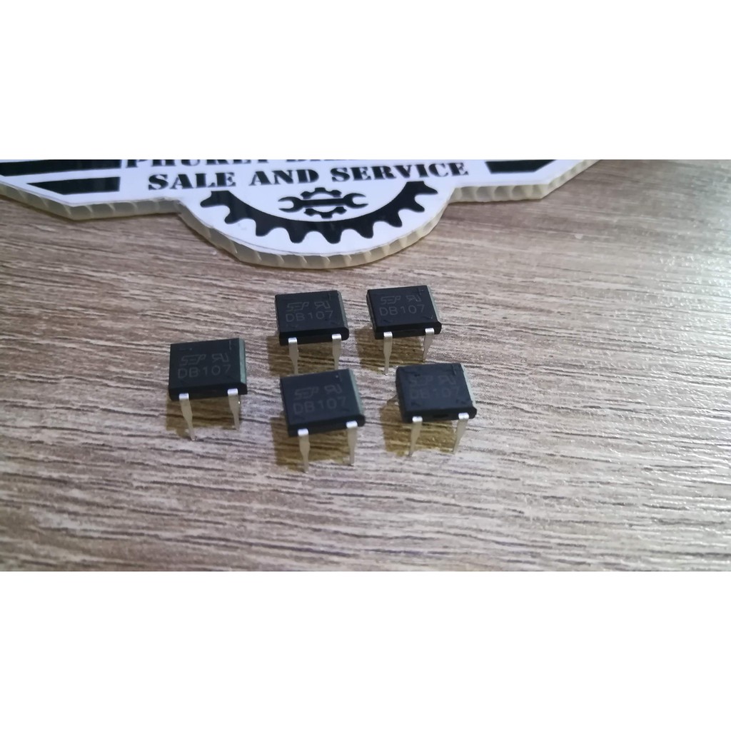 Bộ 5 Diode cầu nhỏ 4 chân Kích thước DB107 Thanh toán hiện tại 1A. DB107 DB207 ABS210