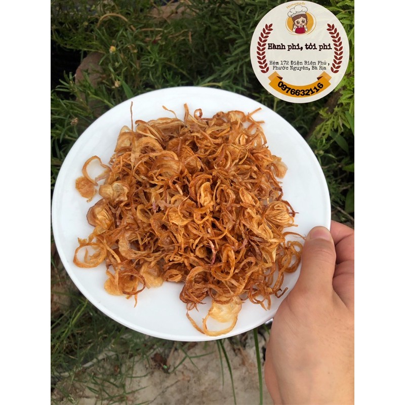 Hành phi tím không nhúng bột . Loại 1 100gram