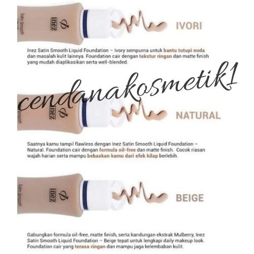 (Hàng Mới Về) Kem Nền Dạng Lỏng By Inez- Satin Mịn Mượt | BigBuy360 - bigbuy360.vn