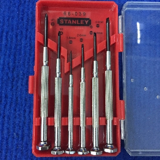 Bộ vít đồng hồ 6 cây cán sắt stanley 66039-8