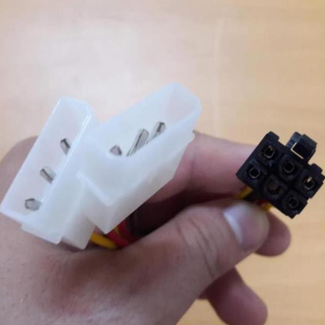 Cáp chuyển đổi nguồn 2 ATA sang 6pin vga
