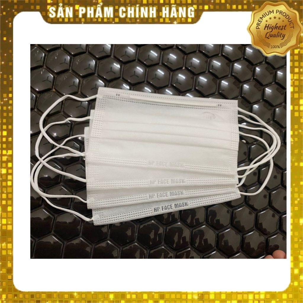 Khẩu Trang Y Tế 4 Lớp - Hộp 50 Chiếc Chống Giọt Bắn, Kháng Khuẩn