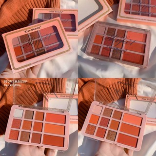 Phấn mắt má 12 màu Kiss Beauty Perfect Fashion Colors & Silky Touch
