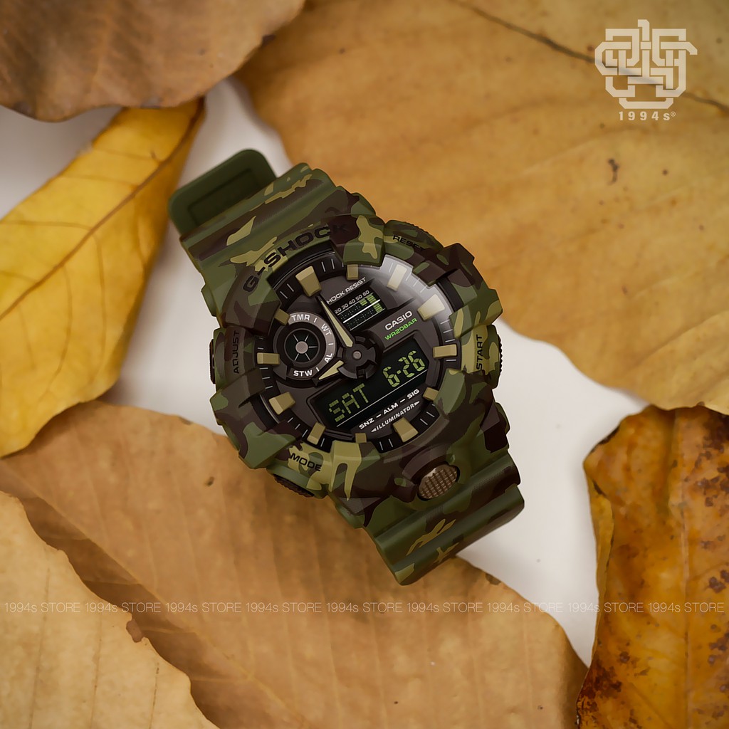 Đồng hồ nam Casio G-SHOCK GA-700CM-2A / GA-700CM-3A / GA-700CM-8A chống va đập, hàng chính hãng