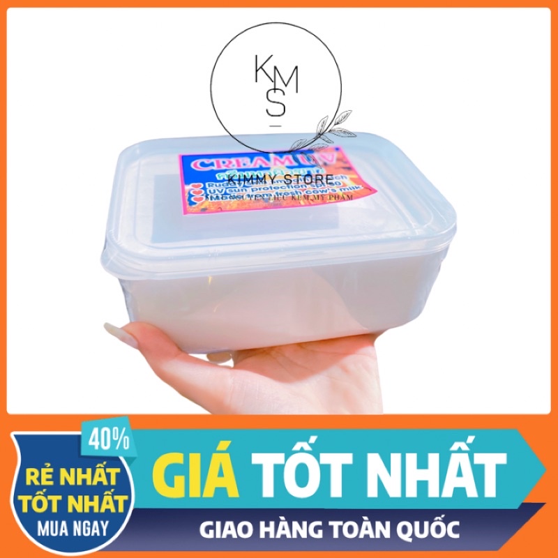 lẻ 1 hộp 1kg kem cốt bạch thái màu trắng