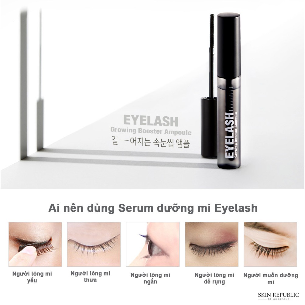 Serum Dưỡng Dài Mi Chắc Khoẻ, Ngăn Gãy Rụng So Natural Eyelash Growing Booster Ampoule 9ml - HAFA BEAUTY