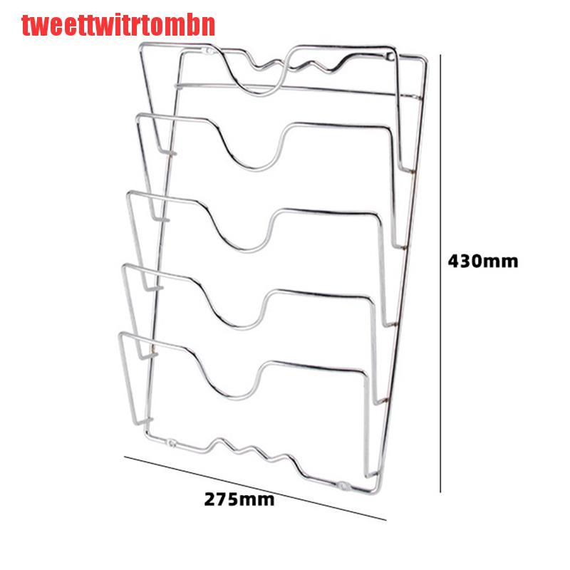 Giá Treo Nắp Nồi 5 Tầng Tiết Kiệm Không Gian Tiện Dụng