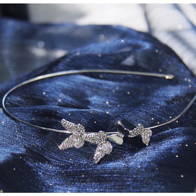 Cài tóc đính đá cute, băng đô họa tiết cho nữ