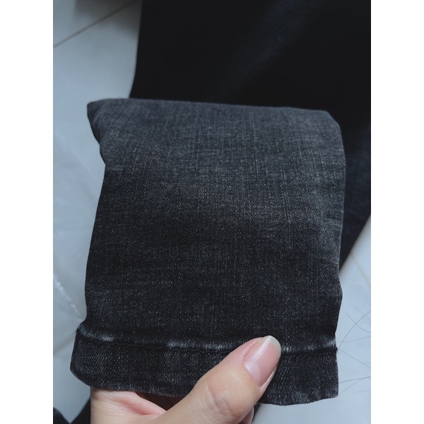 Quần jeans BF xám co giản