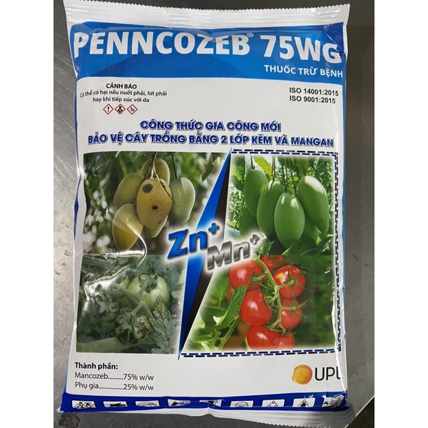 Thuốc trừ bệnh Mancozeb cao cấp Penncozeb 75wg gói 1kg bổ sung kẽm &amp; mangan