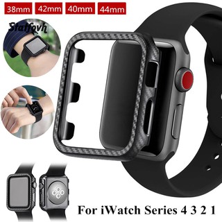 Khung bọc sợi cacbon cho đồng hồ thông minh Apple Watch Series 1/2/3/4