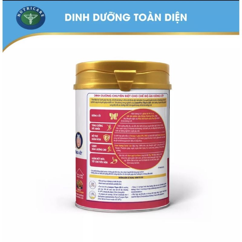 Thực phẩm dinh dưỡng Lean pro thyro lid  hộp 400g, 900g