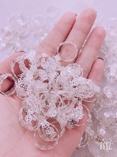 Nhẫn kim tiền pha bạc