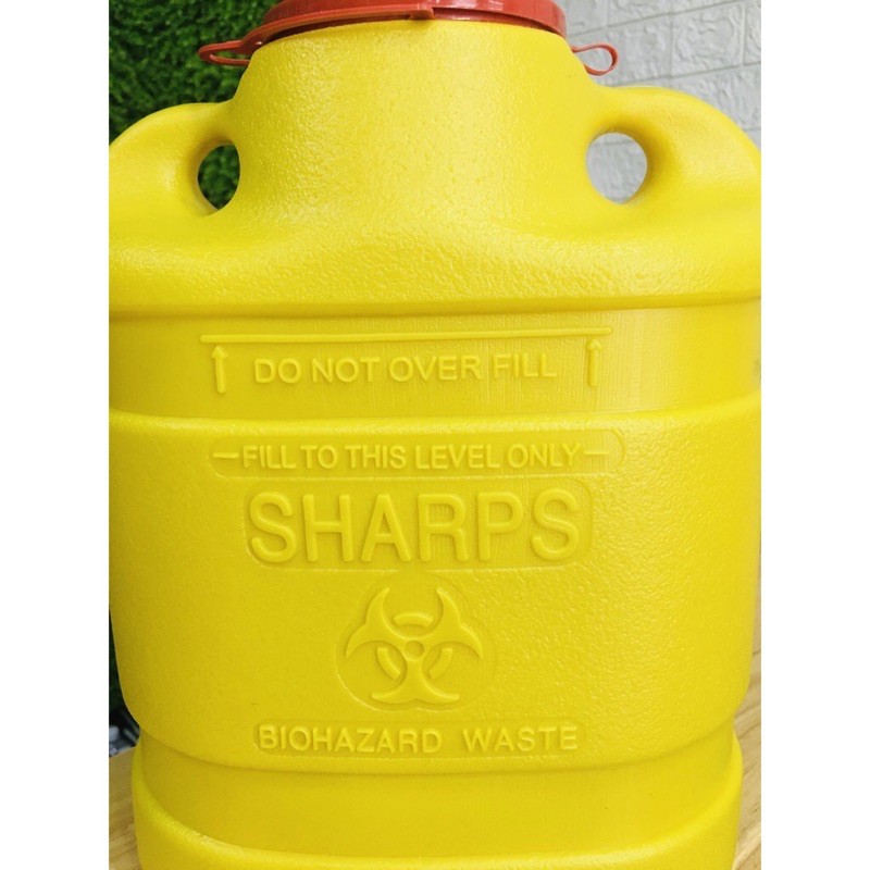 Hộp Bình Hủy Kim Tiêm ,Bơm kim Tiêm 1,5 lít và 6,8 Lít,Thùng chứa kim tiêm, rác sắc nhọn,rác sinh học 6,8 lít và 1,5 lít