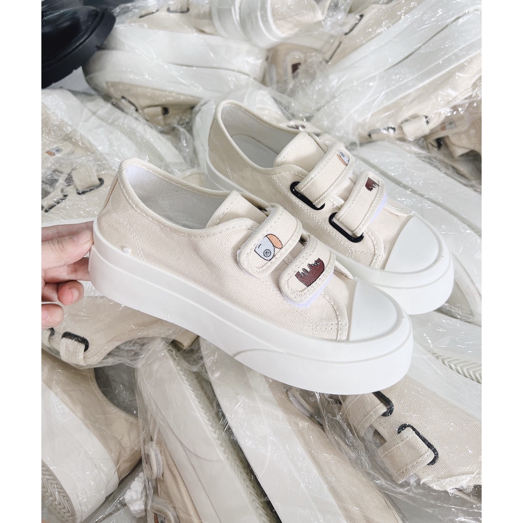 Giày Saldan Kiểu Dáng Trẻ Trung Dán 2 Quai Vintage Thể Thao Năng Động Unisex Stiker