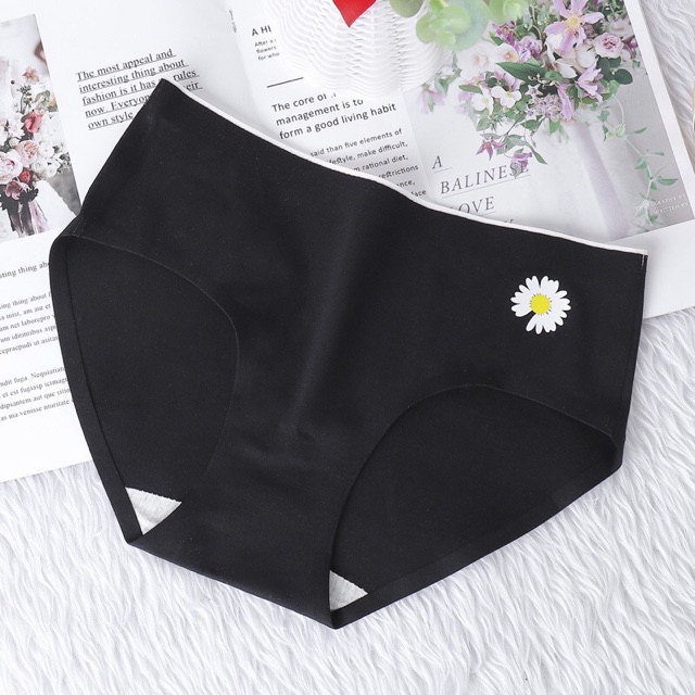 Quần Lót Cotton Ép Không Viền Hoa Cúc Hotrend 287