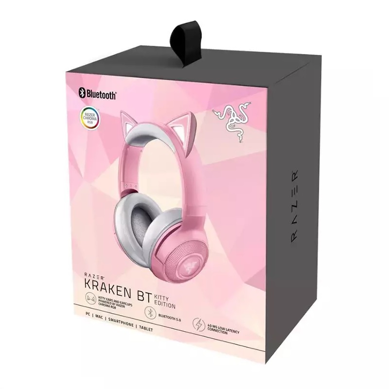 Tai nghe Razer Kraken Bluetooth Kitty Quartz Pink