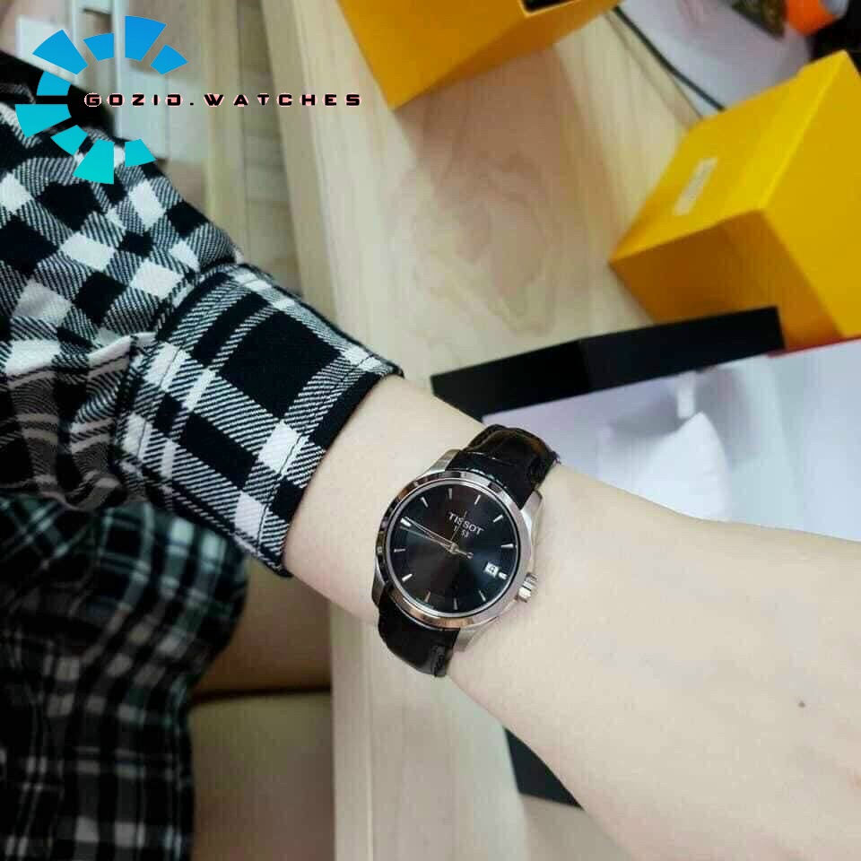 Đồng hồ nữ cao cấp Gozid Tisot 1853 dây da bóng , khóa bướm , sang trọng đẳng cấp-Gozid.watches | BigBuy360 - bigbuy360.vn