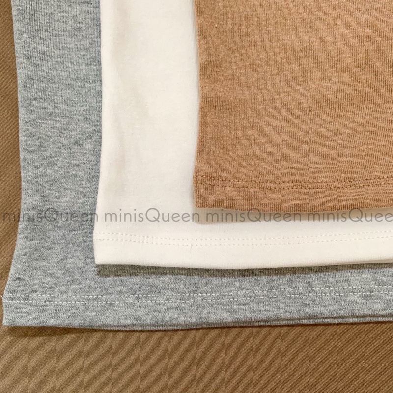 Áo thun 2 dây basic dáng ngắn cotton gân | 45-59KG | | BigBuy360 - bigbuy360.vn