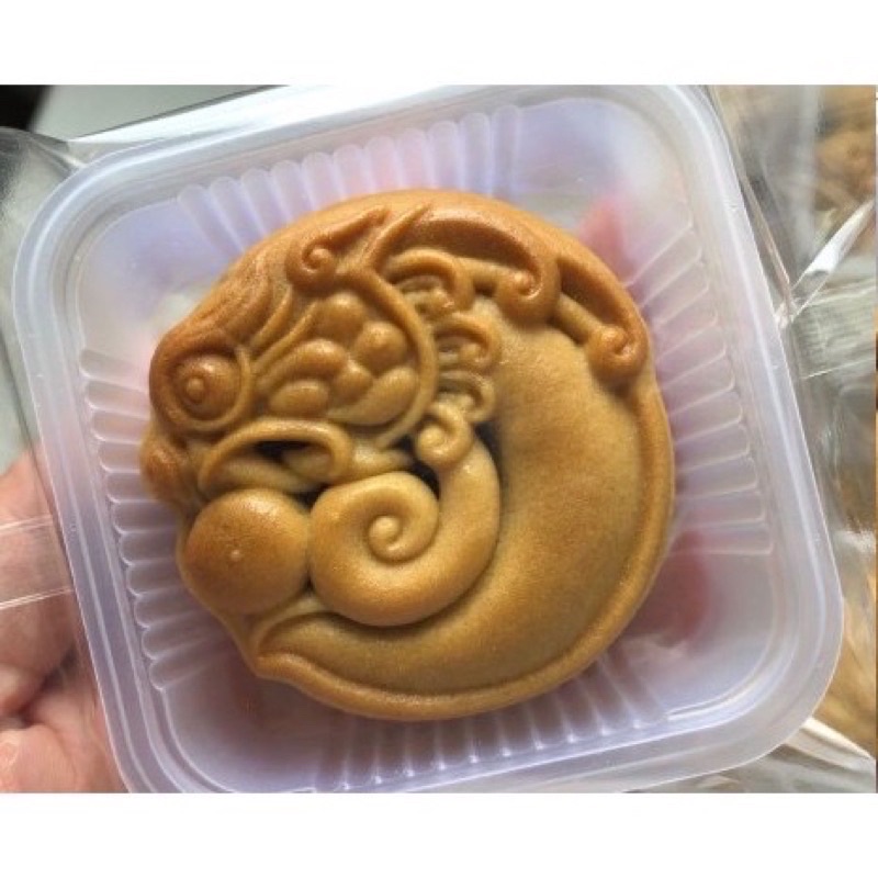 Khuôn trung thu lò xo 1 mặt rồng ngậm ngọc
