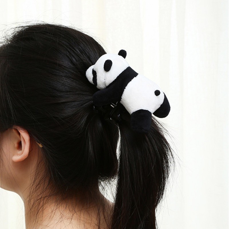 Ghim cài áo hình gấu trúc/ khủng long nhồi bông dễ thương cho nam và nữ