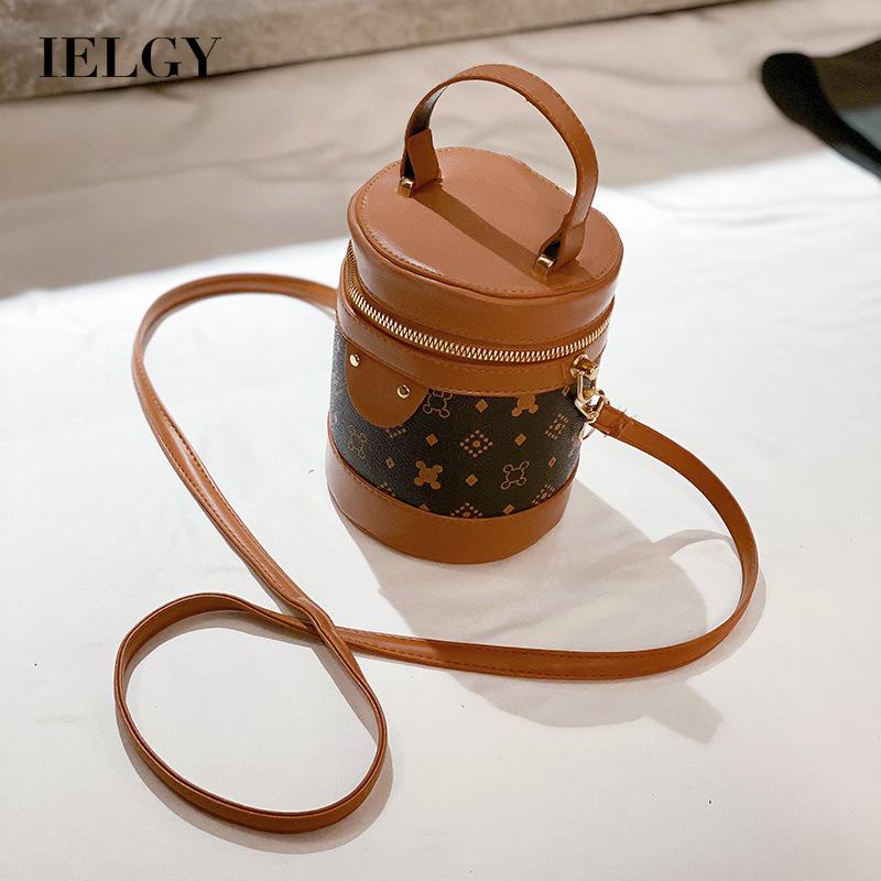 IELGY Túi Đeo Vai Dáng Xô Nhỏ Gọn Thời Trang Cho Nữ