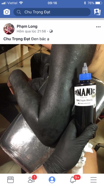 Mực xăm Dynamic Triple Black 8oz ..849k/1 mầu