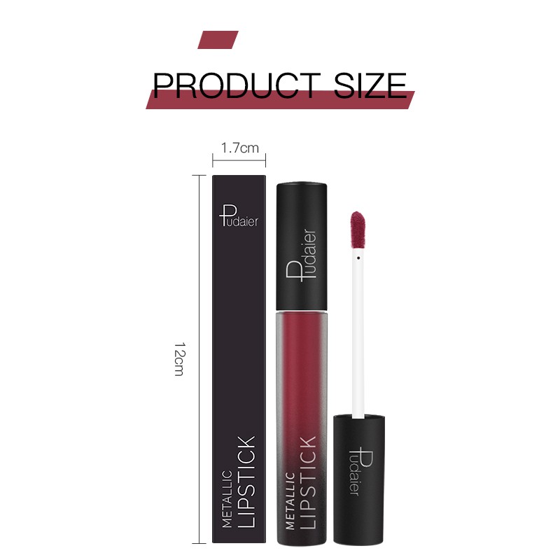 Son môi Pudaier trang điểm hiệu ứng lì 26 màu sắc tùy chọn 30g