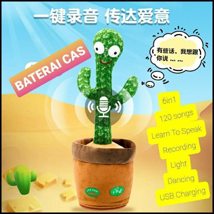 Xương Rồng Đồ Chơi 120 Âm Thanh Ghi Âm Có Cổng Sạc Usb