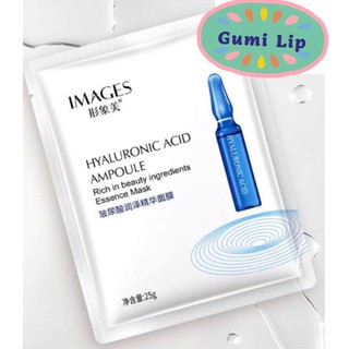 Mặt nạ dưỡng ẩm Hyaluronic Acid Xanh - Nicotinamide Chính hãng Images