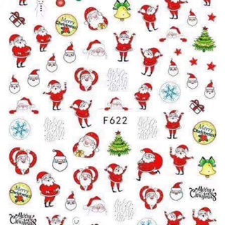 Sticker Noel dán móng- Phụ kiện trang trí móng