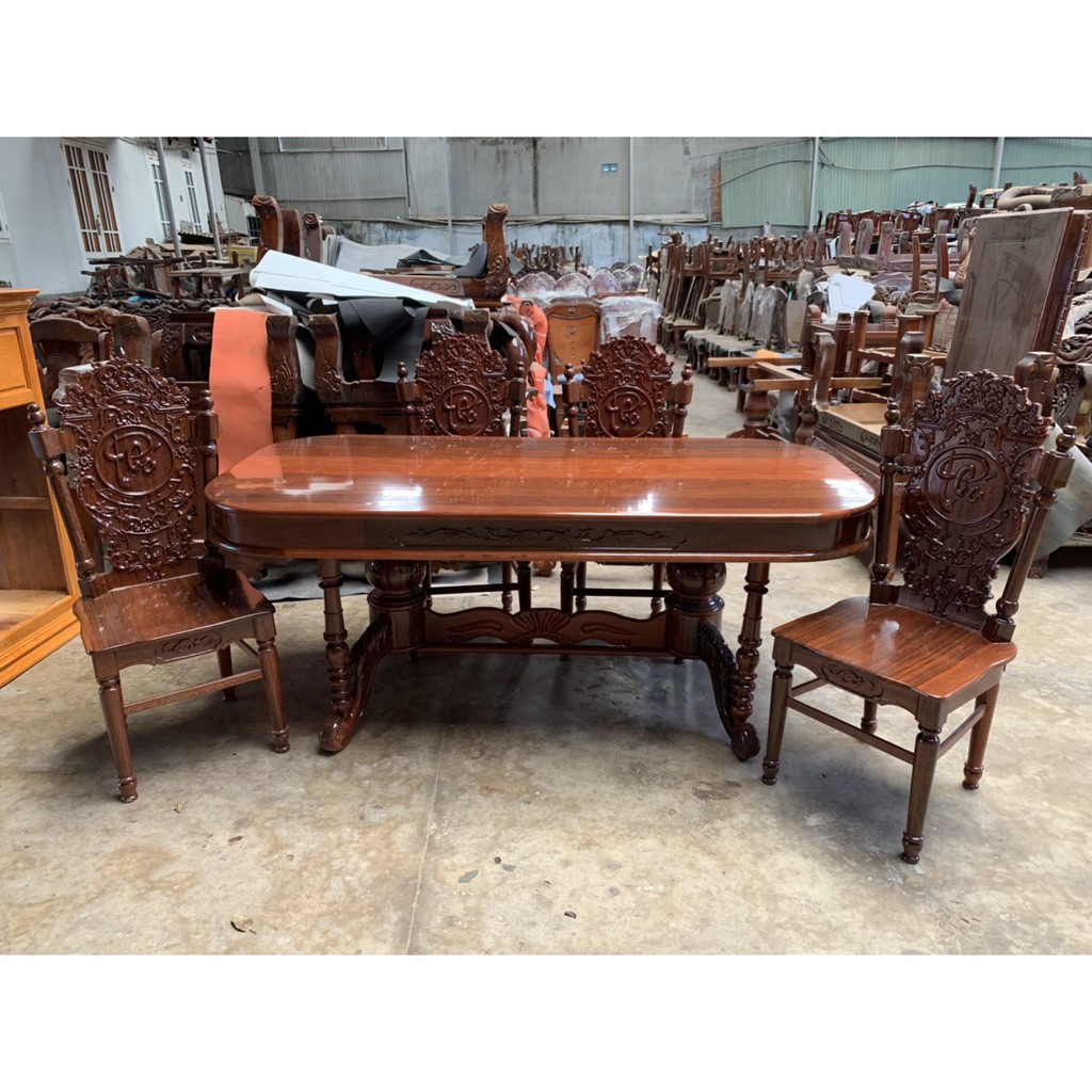 BỘ BÀN ĂN 8 GHẾ GỖ QUỶNH ĐẸP CHO PHÒNG ĂN