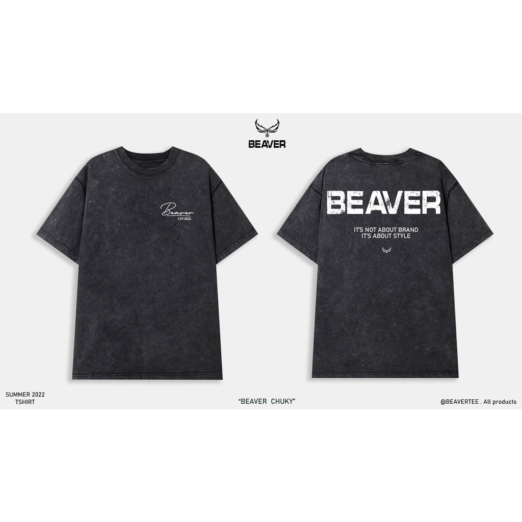 Áo Thun Unisex  BEAVER CHUKY  chất liệu 100% Thun Cotton vải 230gsm