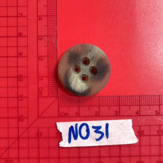 Combo 5 nút áo,khuy áo,cúc áo nâu vằng N028-N031