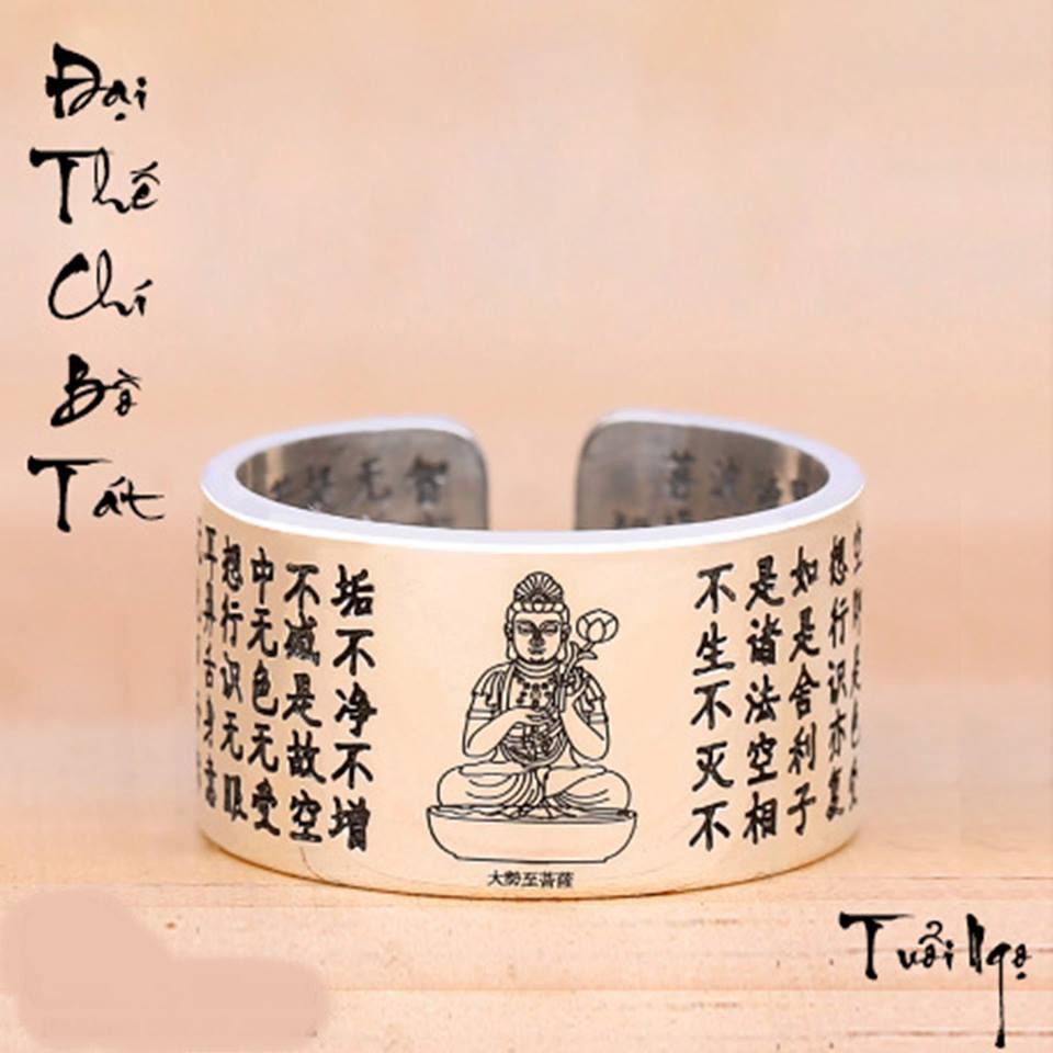 🙏Nhẫn Nam BÁT NHÃ TÂM KINH khắc lục tự minh chú🙏