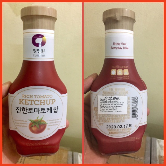 TƯƠNG CÀ CHUA DAESANG HÀN QUỐC CHAI 300G ( RICH TOMATO KETCHUP)