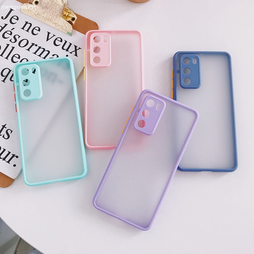 Ốp Lưng Mềm Bảo Vệ Camera Màu Kẹo Cho Realme C15 C11 5 5s 5i 6i Oppo A52 A92 A5 A9 2020