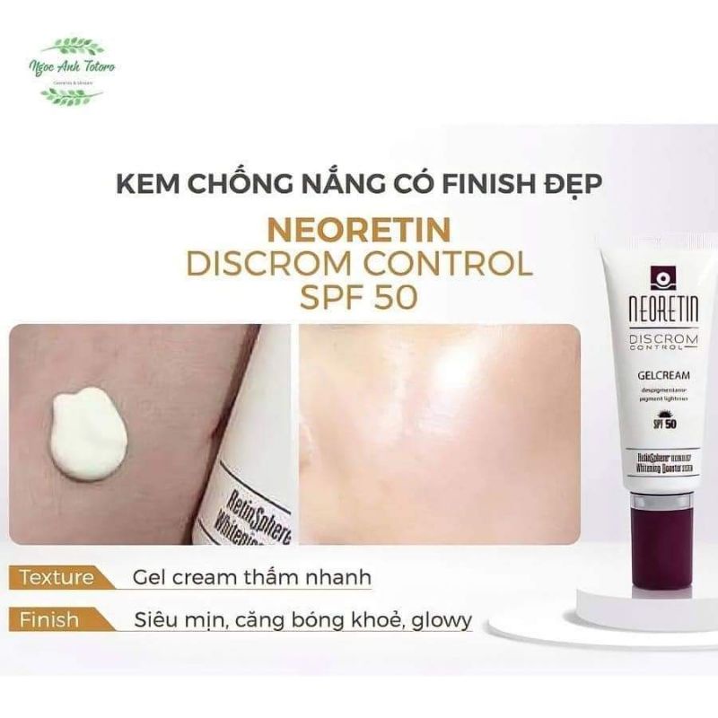 Kem Chống Nắng Neoretin Discrom Control Gel Cream SPF 50