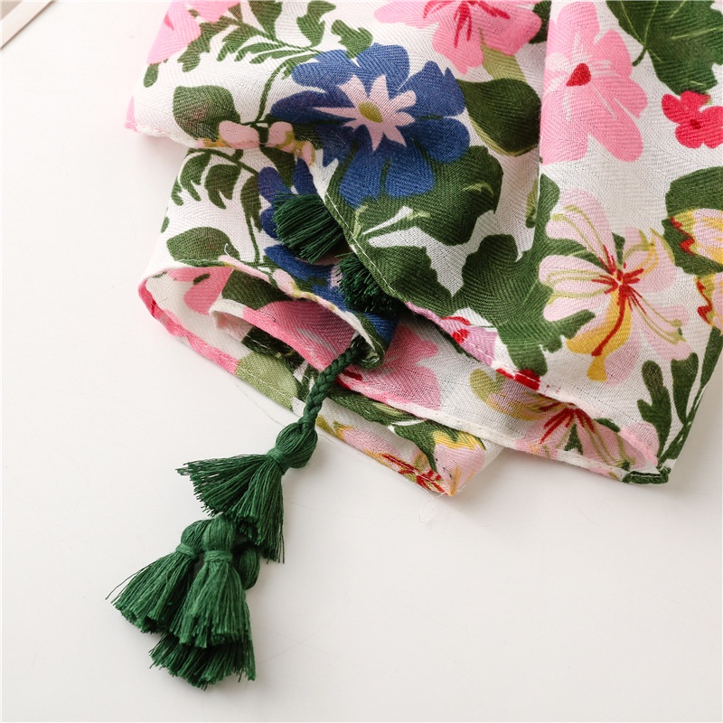 Khăn Choàng Cotton Linen Mềm Mại Thời Trang