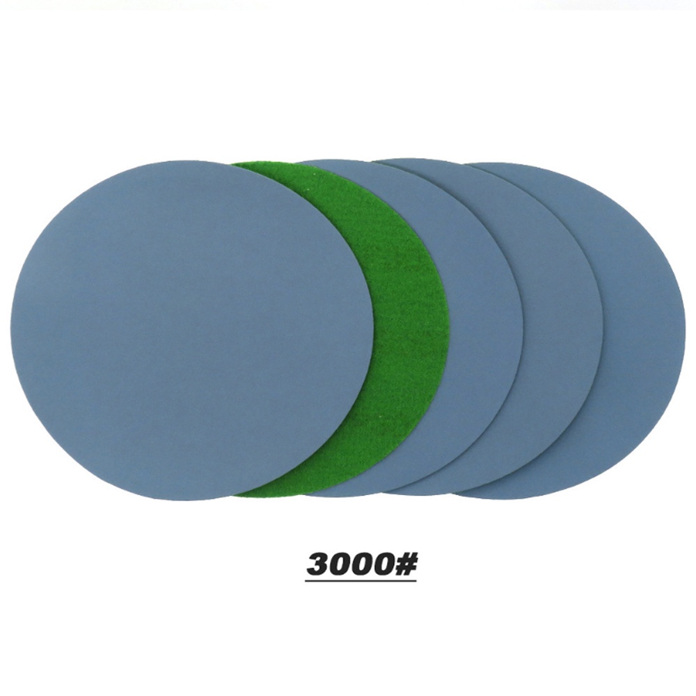 Bộ 5 giấy nhám đĩa 5 inches cao cấp Silicon Carbide chuyên dụng đánh bóng đủ số 60-10000