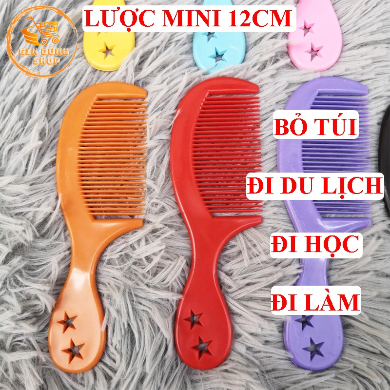 Lược Chải Tóc Mini Xinh Xắn Kích Thước 12cm Lược Bỏ Túi Mang Đi Mọi Nơi