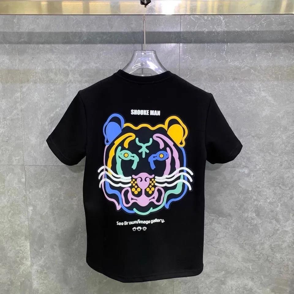 Áo Thun Ngắn Tay In Hình Hổ Thời Trang Cho Bé Trai