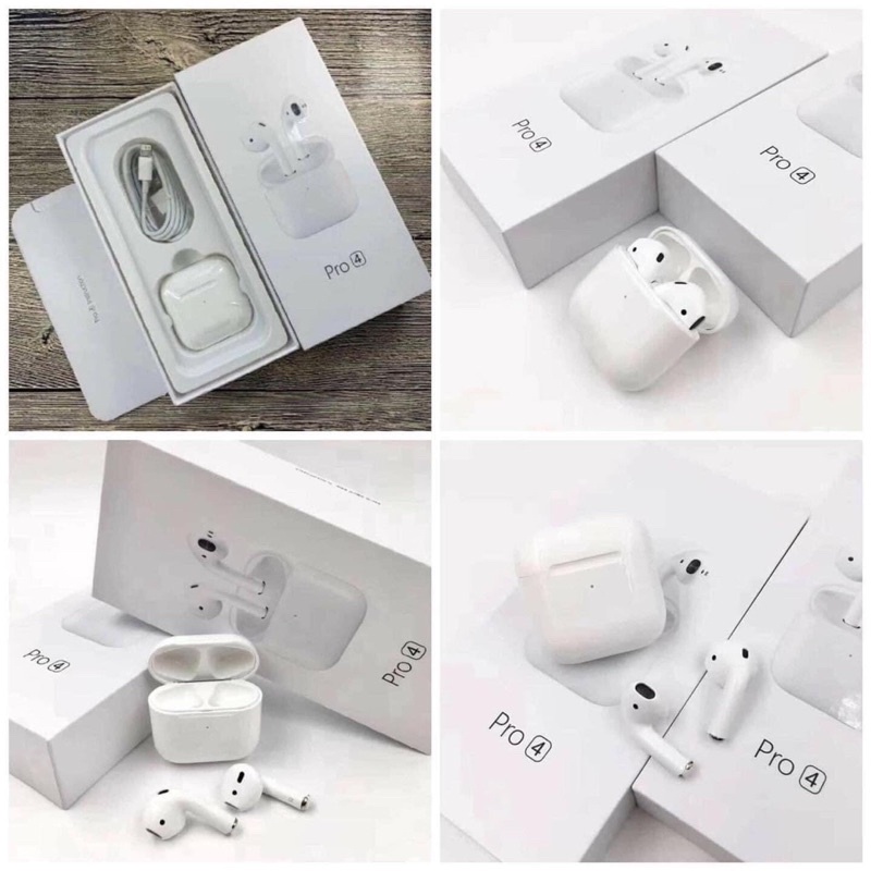 Tai Nghe Bluetooth 5.0 Không Dây Mini Pro 4  Tai nghe nhét tai bluetooth Phiên Bản Cao Cấp 2022