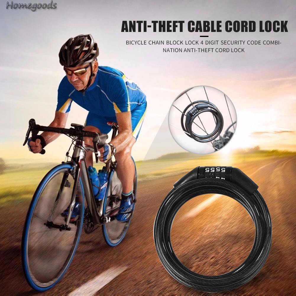 Khóa Dây Xích Xe Đạp Chống Trộm 4 Số Good-36 Foot 1100mm