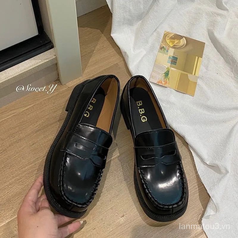 Giày Da Mũi Vuông Phong Cách Nhật Bản 2021 Cho Nữ | BigBuy360 - bigbuy360.vn