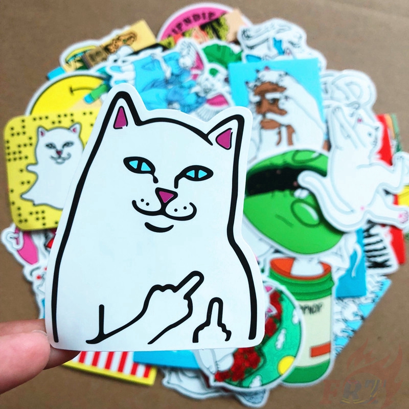 ❉ RipNDip Series 01 Arts Series Stickers ❉ 50Pcs/Set Luggage Laptop Skateboard Doodle Stickers