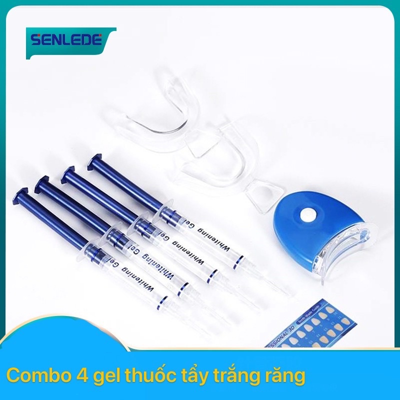 Gel Tẩy Trắng Răng Làm Sạch Senlede Combo 4 Ố Vàng Nha Khoa Hàn Quốc Cao Cấp Khử Mùi Hôi Miệng Cấp Tốc Tại Nhà