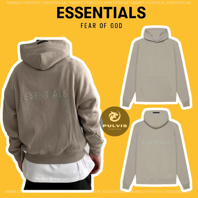 ⚡️[Hight Quality] - Áo Fear of God Essentials Pull-Over Hoodie (SS21) MOSS, áo hoodie FOG ESSENTIALS