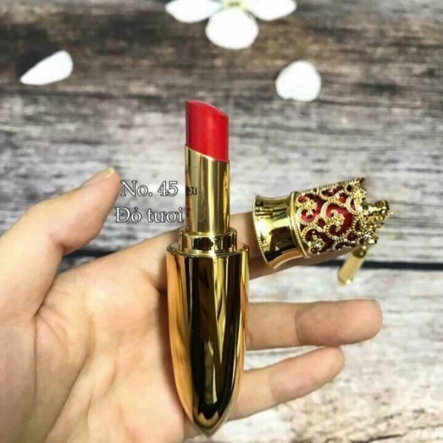 Son môi cao cấp Whoo Mi Luxury Lip Rouge #45 màu đỏ Hoàng Gia - quà tặng ý nghĩa - mũ phẩm ohui chính hãng